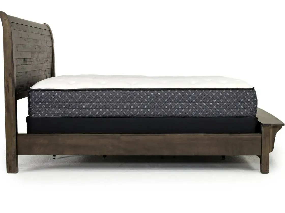 Mor Furniture Blue Ridge Panel Bed In Rustic Gray, Queen