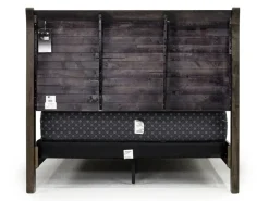 Mor Furniture Blue Ridge Panel Bed In Rustic Gray, Queen