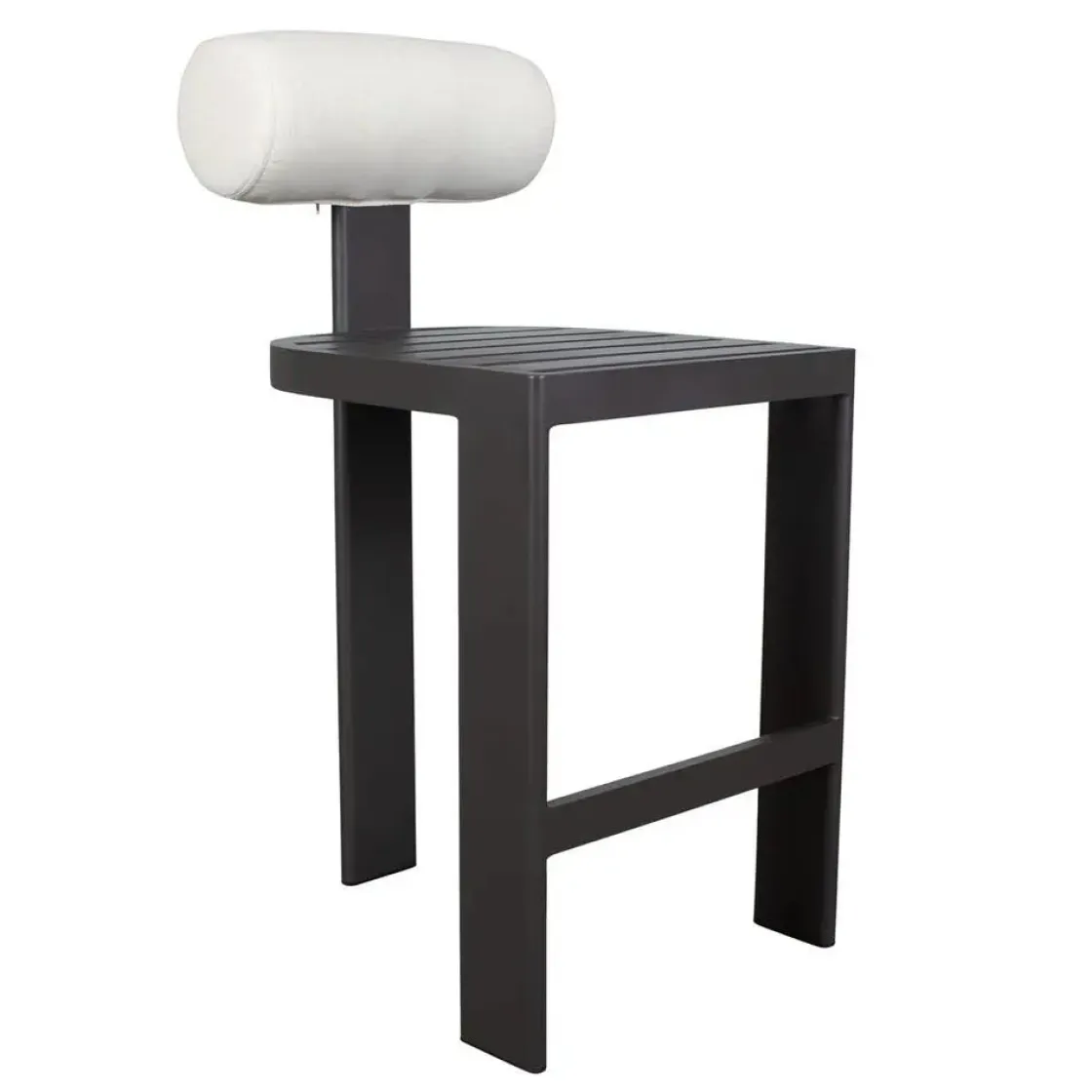 Mor Furniture Bolster Outdoor Barstool In White