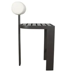 Mor Furniture Bolster Outdoor Barstool In White