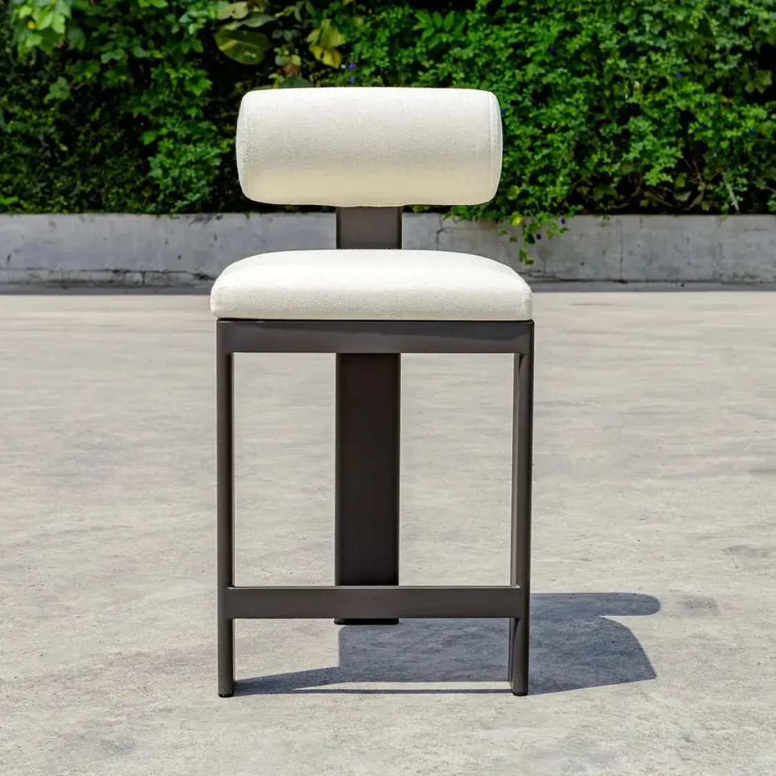 Mor Furniture Bolster Outdoor Counter Height Stool In White