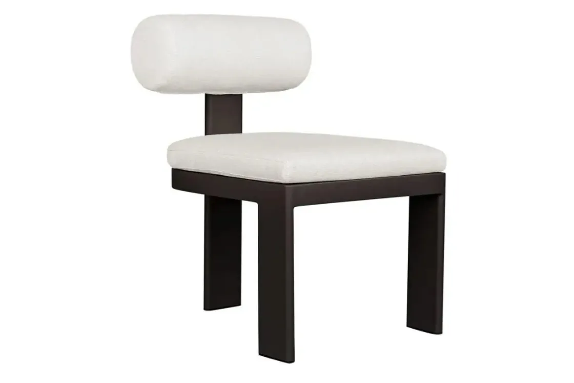 Mor Furniture Bolster Outdoor Side Chair In White