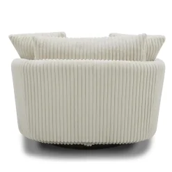 Mor Furniture Boomer Swivel Chair In Dove