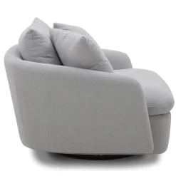 Mor Furniture Boomer Swivel Chair In Dove