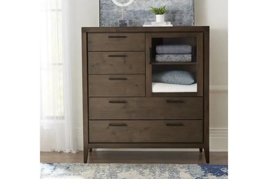 Mor Furniture Boracay Armoire In Wild Oats Brown