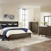 Mor Furniture Boracay Panel Bed W/ Storage, Dresser, Mirror & Nightstand In Wild Oats Brown, Queen