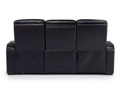 Mor Furniture Boyington 2 Power Console Loveseat In Gray Leather