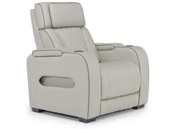 Mor Furniture Boyington 2 Power Recliner In Gray Leather