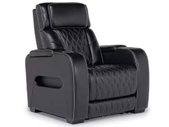 Mor Furniture Boyington 2 Power Recliner In Gray Leather