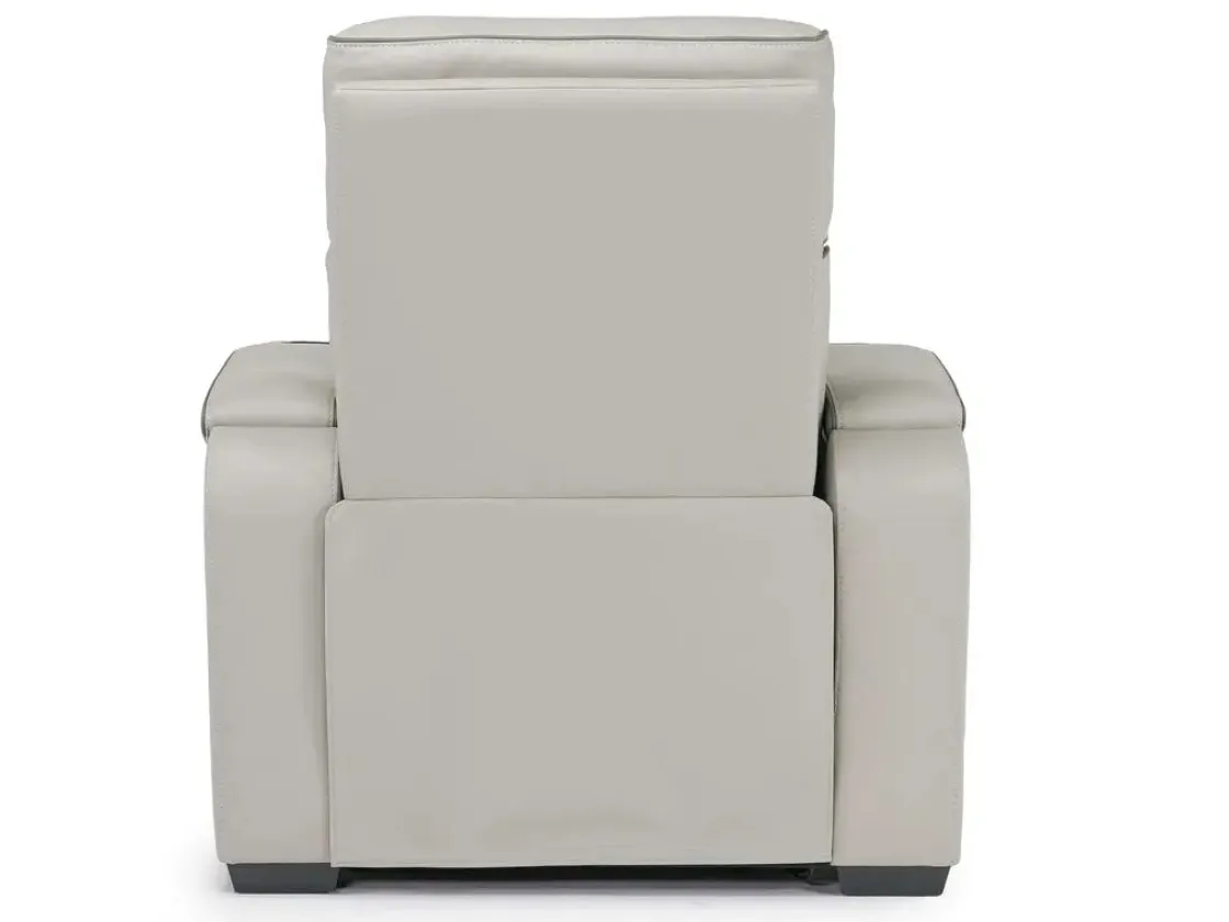 Mor Furniture Boyington 2 Power Recliner In Gray Leather