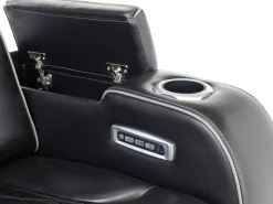 Mor Furniture Boyington 2 Power Recliner In Gray Leather