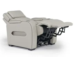 Mor Furniture Boyington 2 Power Recliner In Gray Leather