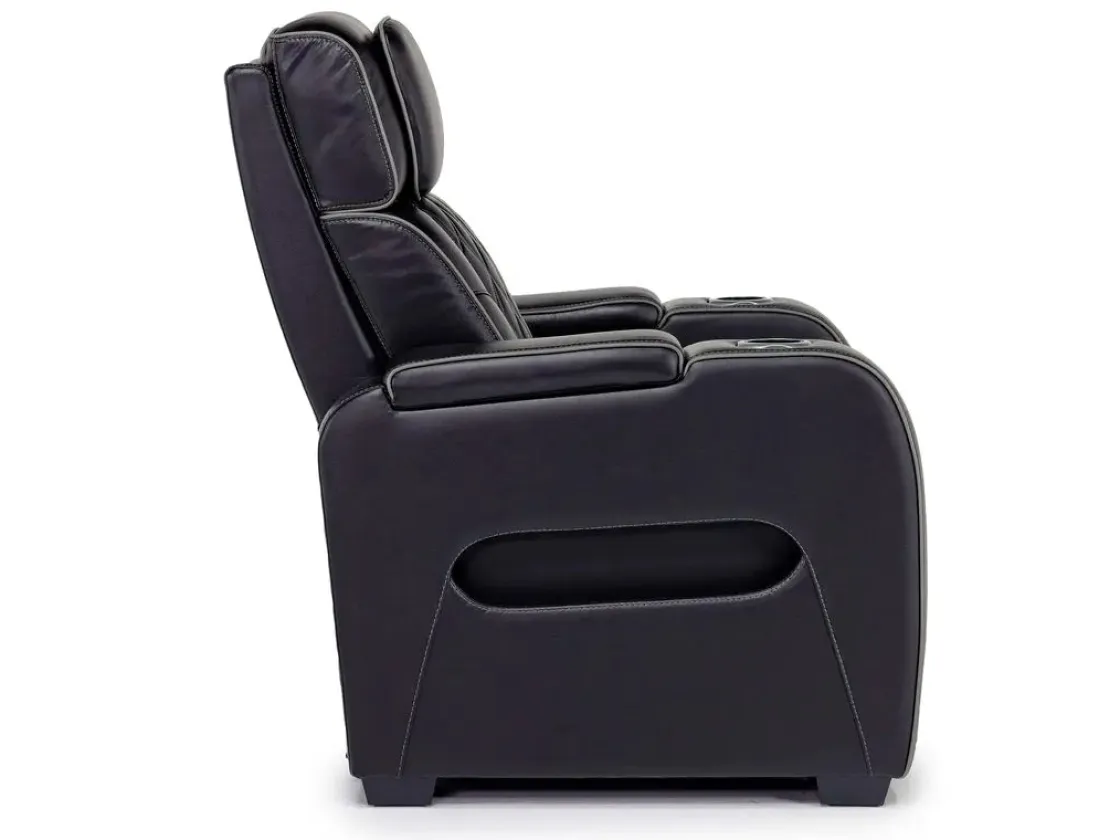 Mor Furniture Boyington 2 Power Recliner In Gray Leather