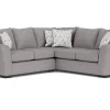 Mor Furniture Brazil Crypton Performance Tux Loveseat Sectional In Custom, Right Facing