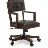 Mor Furniture Breckington Desk Chair In Dark Brown