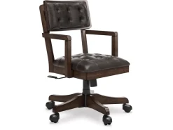 Mor Furniture Breckington Desk Chair In Dark Brown