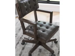 Mor Furniture Breckington Desk Chair In Dark Brown