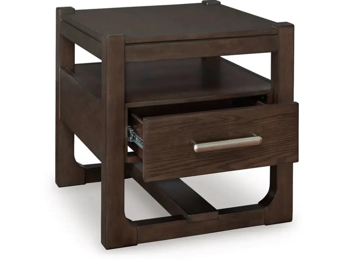 Mor Furniture Breckington End Table In Dark Brown