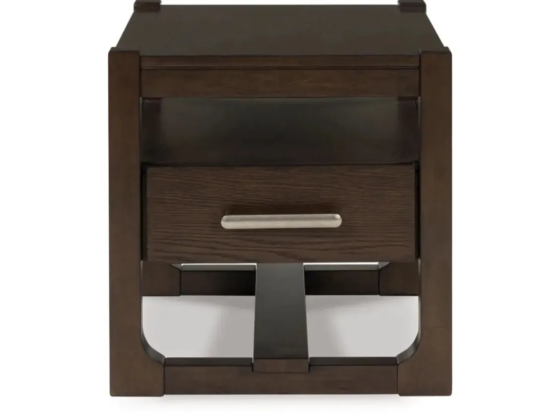 Mor Furniture Breckington End Table In Dark Brown