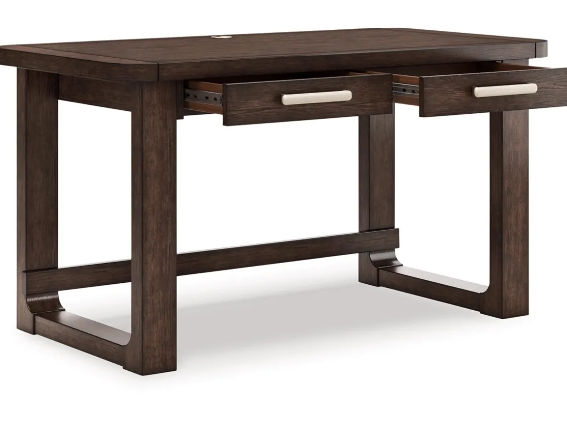 Mor Furniture Breckington Office Desk In Dark Brown