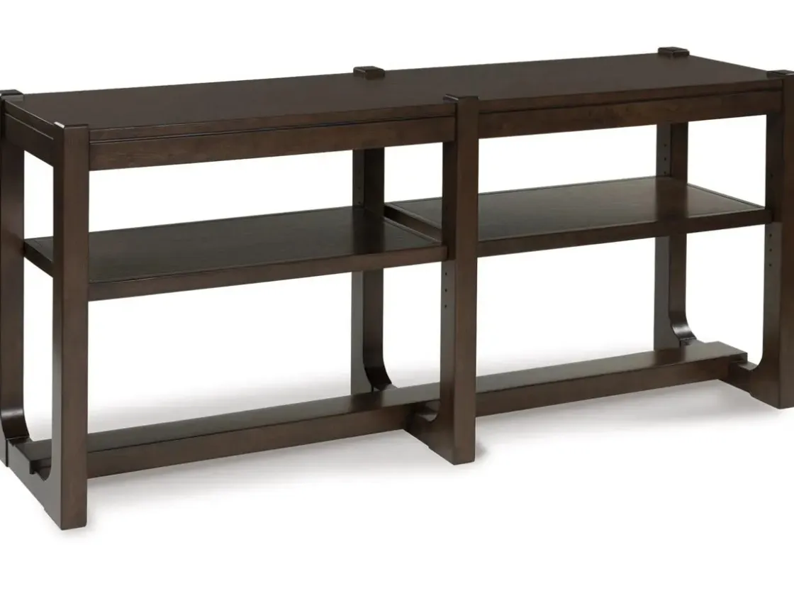 Mor Furniture Breckington Sofa Table In Dark Brown