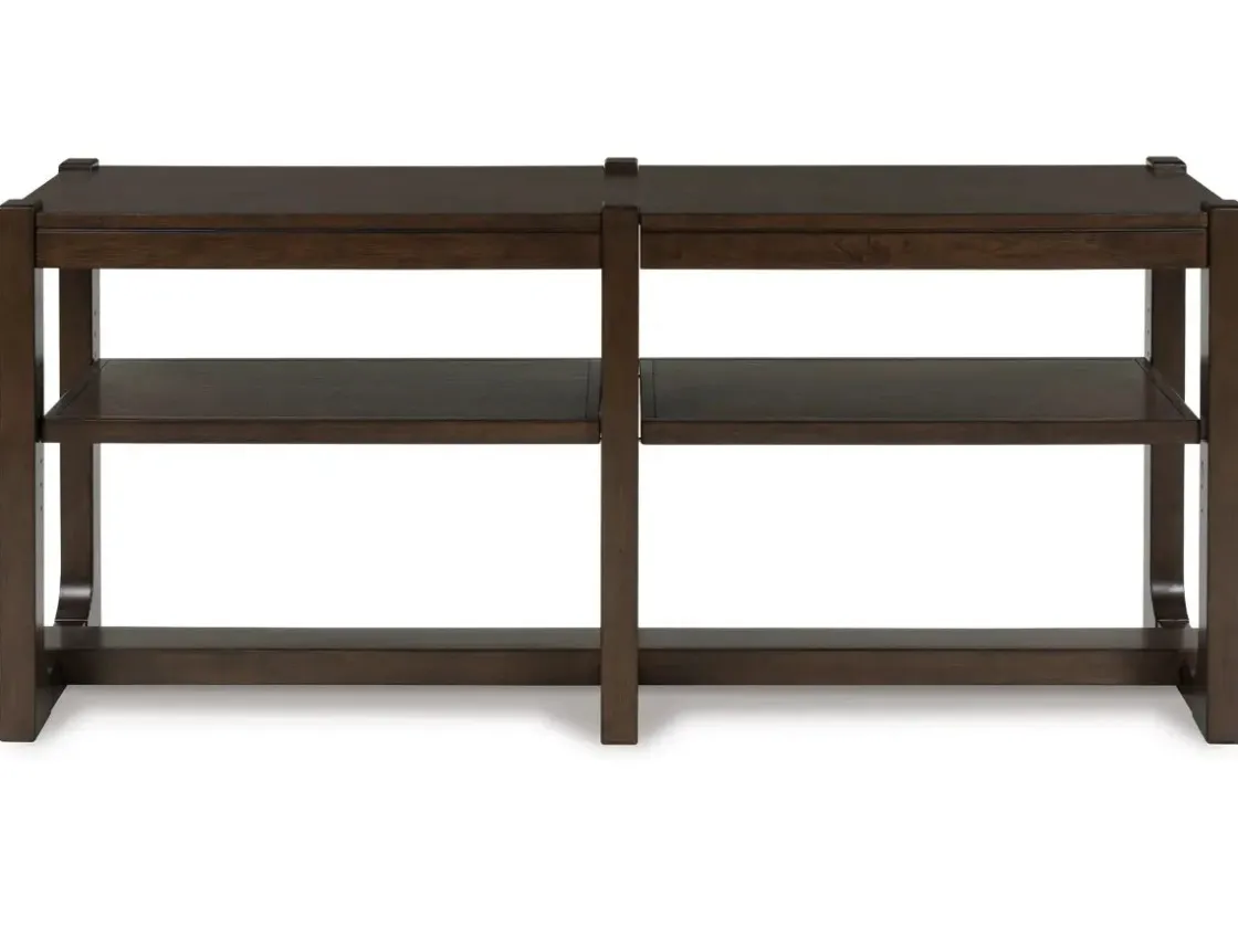 Mor Furniture Breckington Sofa Table In Dark Brown