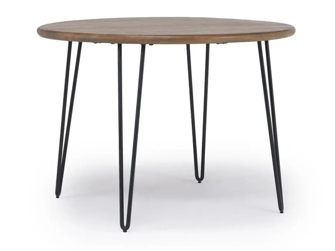Mor Furniture Brennan Round Dining Table In Golden Brown