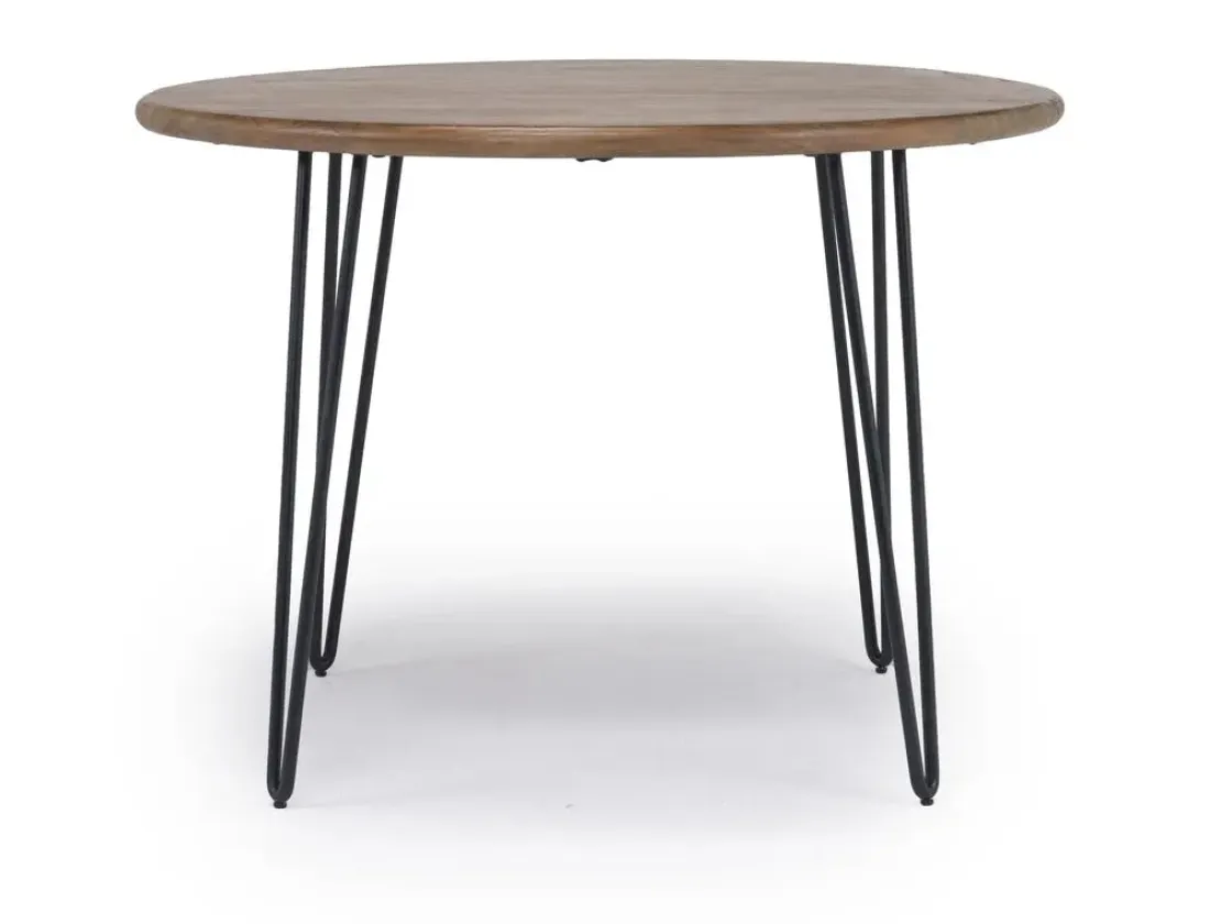 Mor Furniture Brennan Round Dining Table & 4 Chairs In Theo Slate