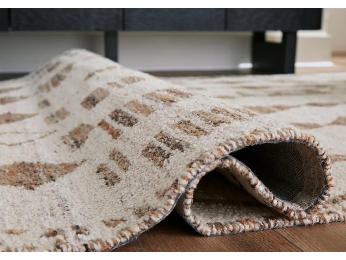 Mor Furniture Brettler Rug In Beige/Brown, 5x7