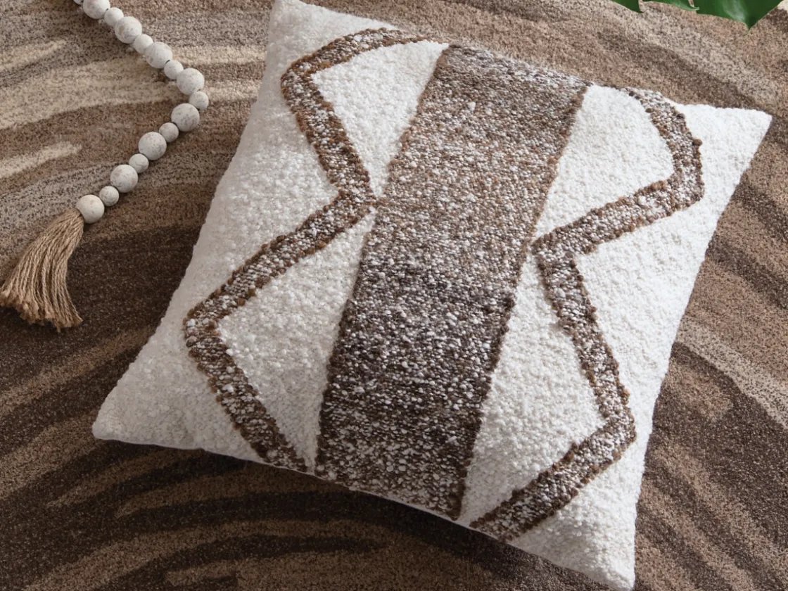 Mor Furniture Brettwood Accent Pillow In Ivory/Brown