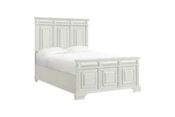 Mor Furniture Bridgestone Panel Bed, Dresser, Mirror & Nightstand In Antique White, Queen