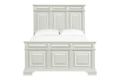 Mor Furniture Bridgestone Panel Bed In Antique White, Queen