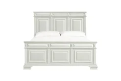 Mor Furniture Bridgestone Panel Bed In Antique White, Queen
