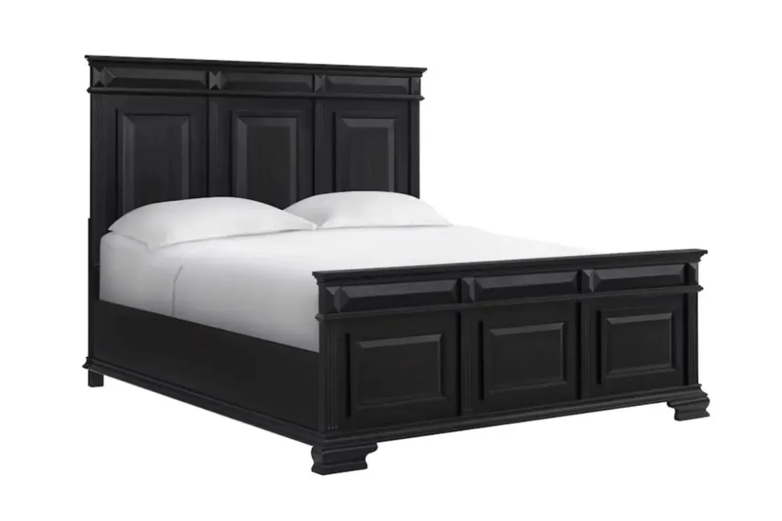 Mor Furniture Bridgestone Panel Bed In Antique White, Queen
