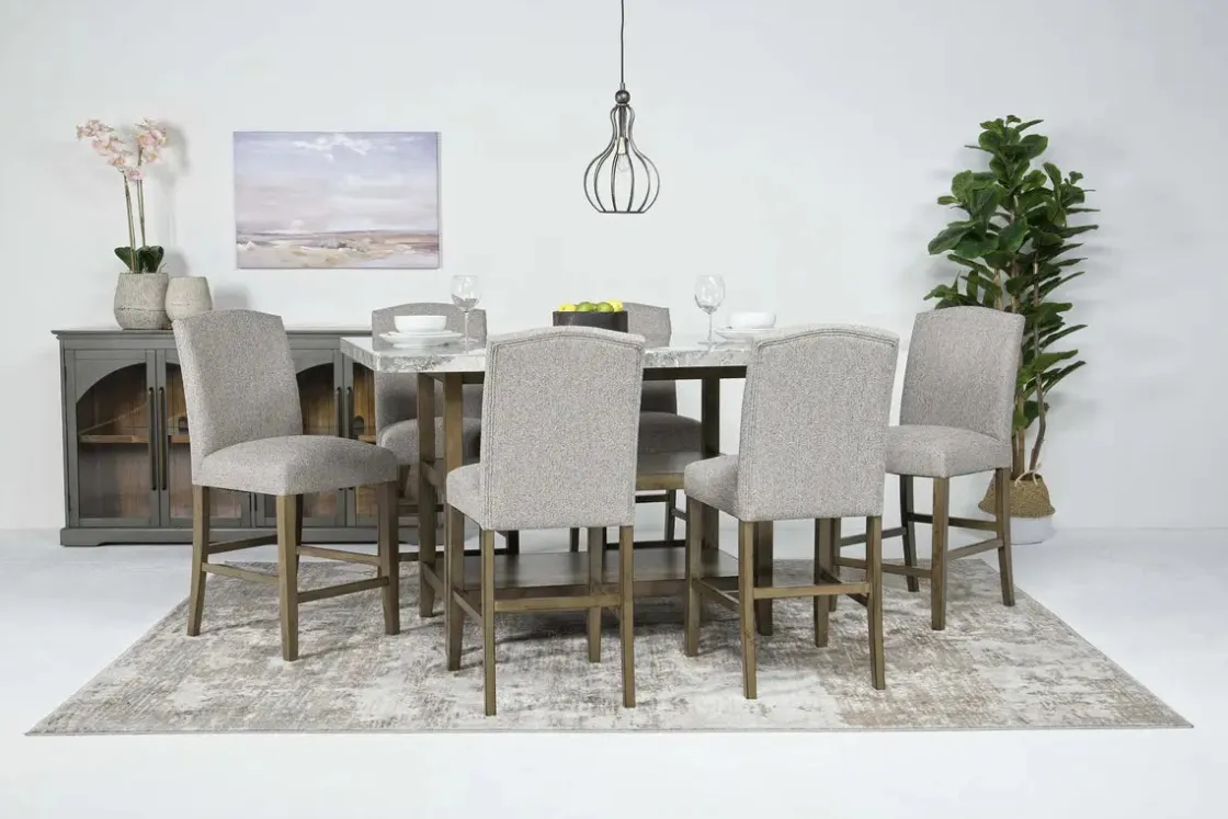 Mor Furniture Brighton Counter Height Dining Table In Gray