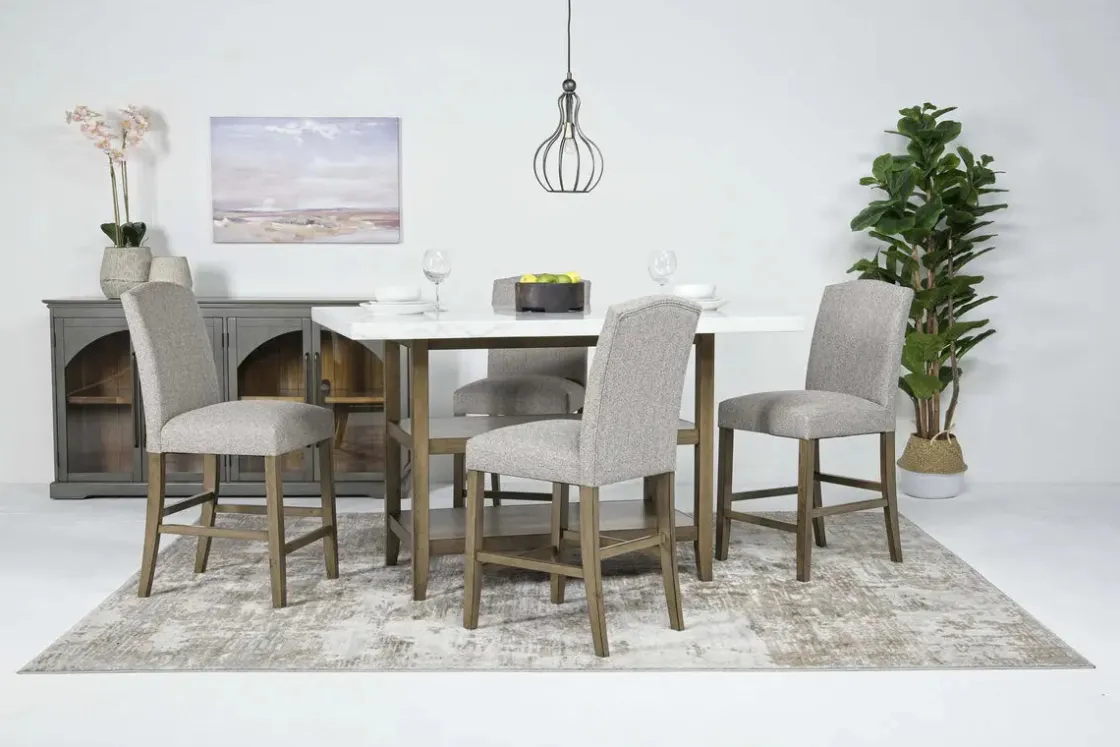 Mor Furniture Brighton Counter Height Dining Table In Gray