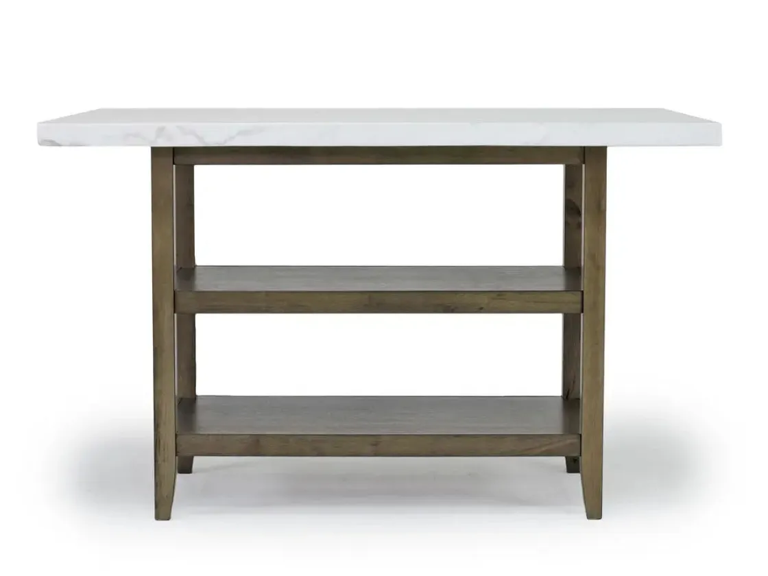 Mor Furniture Brighton Counter Height Dining Table & 6 Stools In Gray