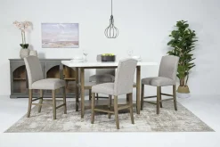 Mor Furniture Brighton Counter Height Stool In Light Gray/Light Brown