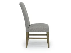 Mor Furniture Brighton Side Chair In Light Gray/Light Brown