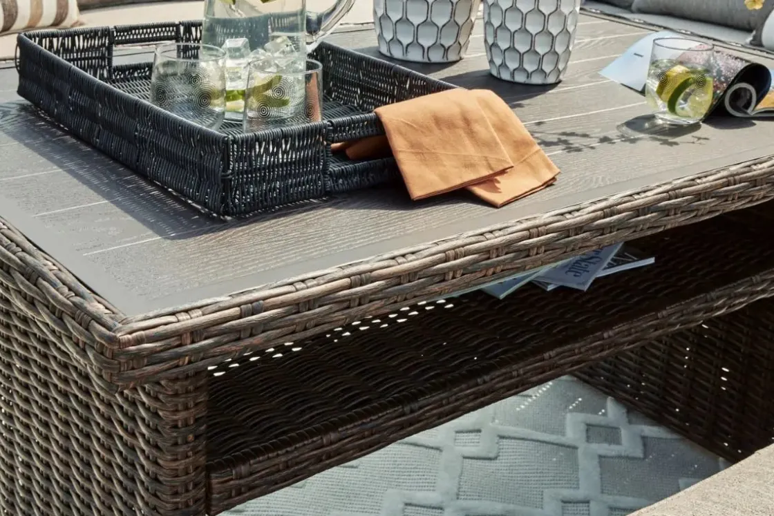 Mor Furniture Brook Ranch Outdoor Coffee Table In Brown