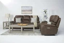 Mor Furniture Brookings 2 Power Sofa In Charcoal Gray