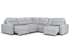 Mor Furniture Bryce 6 Piece Power Sectional In Savannah Coin