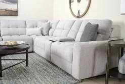 Mor Furniture Bryce 6 Piece Power Sectional In Savannah Coin