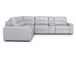 Mor Furniture Bryce 6 Piece Power Sectional In Savannah Coin