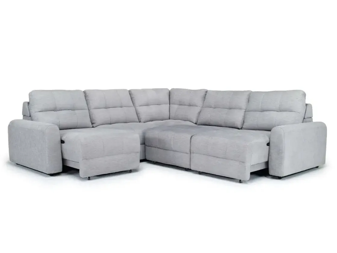 Mor Furniture Bryce 5 Piece Power Sectional In Savannah Coin