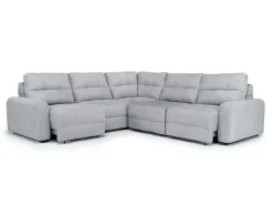 Mor Furniture Bryce 5 Piece Power Sectional In Savannah Coin