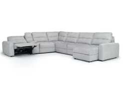 Mor Furniture Bryce 7 Piece Power Sectional In Savannah Coin