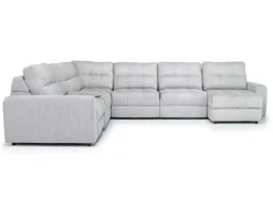 Mor Furniture Bryce 7 Piece Power Sectional In Savannah Coin
