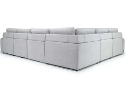 Mor Furniture Bryce 6 Piece Power Storage Chaise Sectional In Savannah Coin, Left Facing
