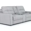 Mor Furniture Bryce Power Console Loveseat In Savannah Coin